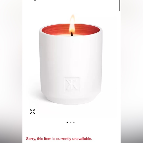 Maison Francis Kurkdjian white and burgundy scented candle with gold lid - Picture 3 of 11